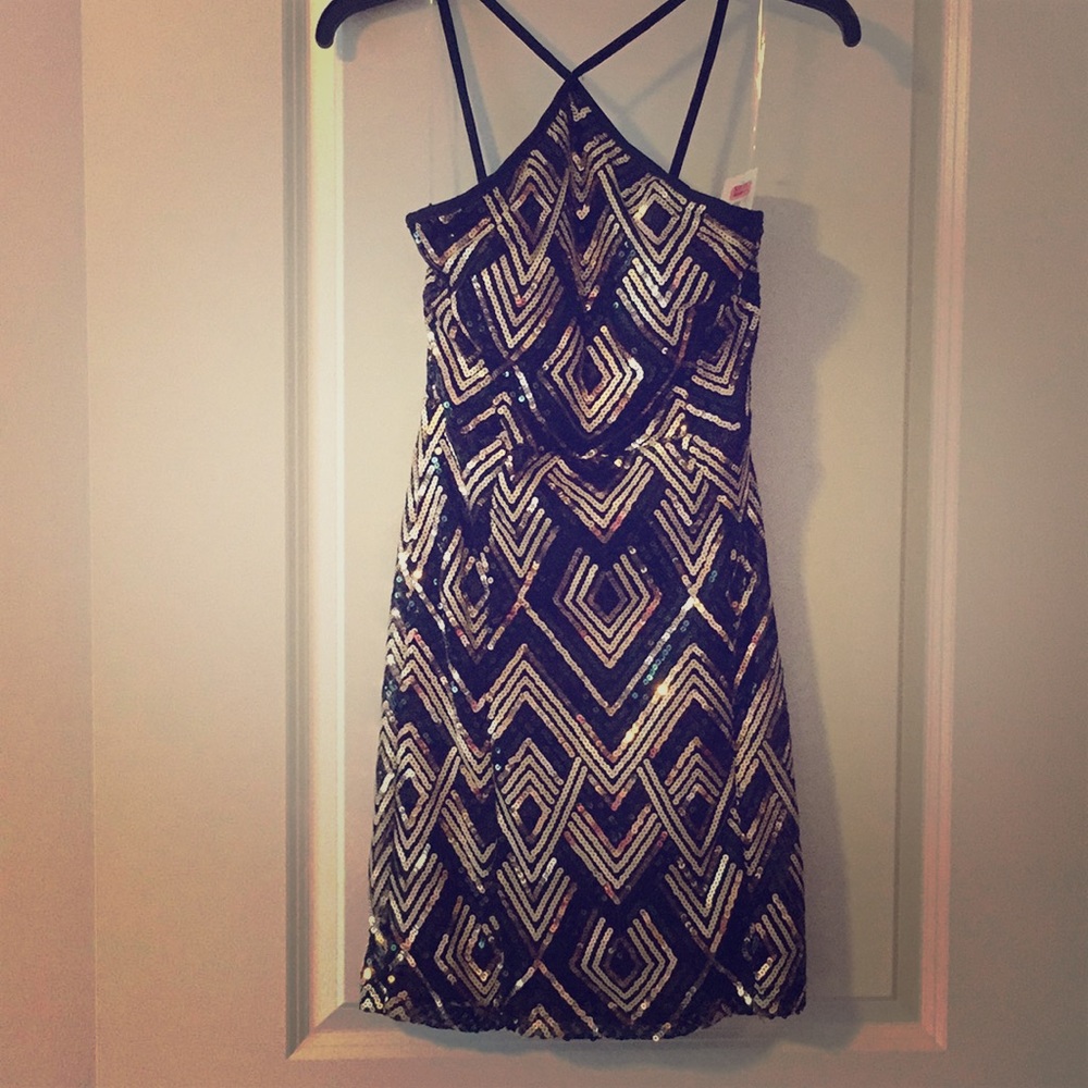 Art Deco Style Sequined Dress